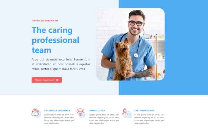 Diseño web para clinica veterinaria